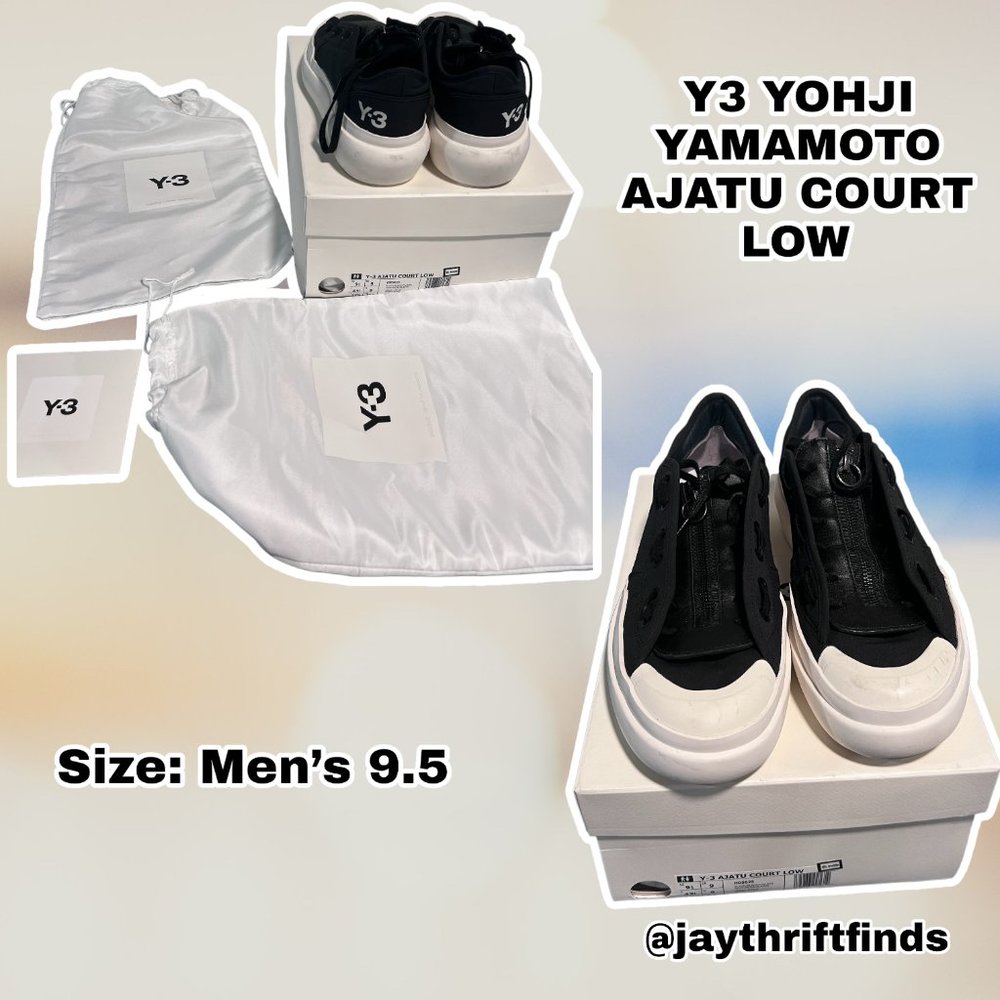 ADIDAS Y3 YOHJI YAMAMOTO AJATU COURT LOW